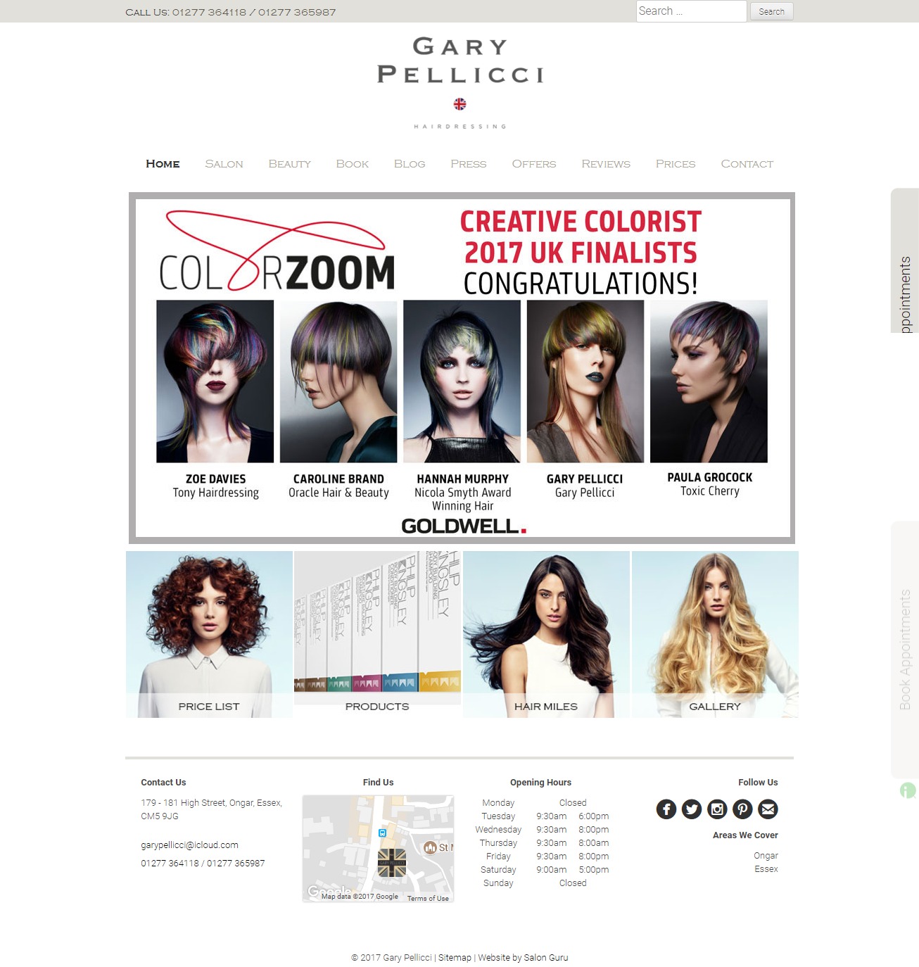 Salon Website Design - checklist