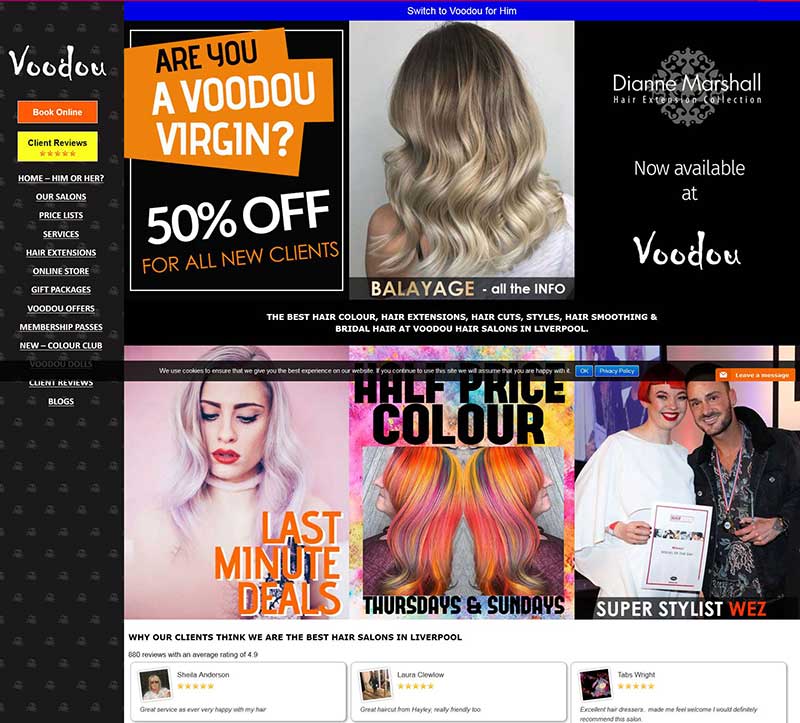 Voodou salon website