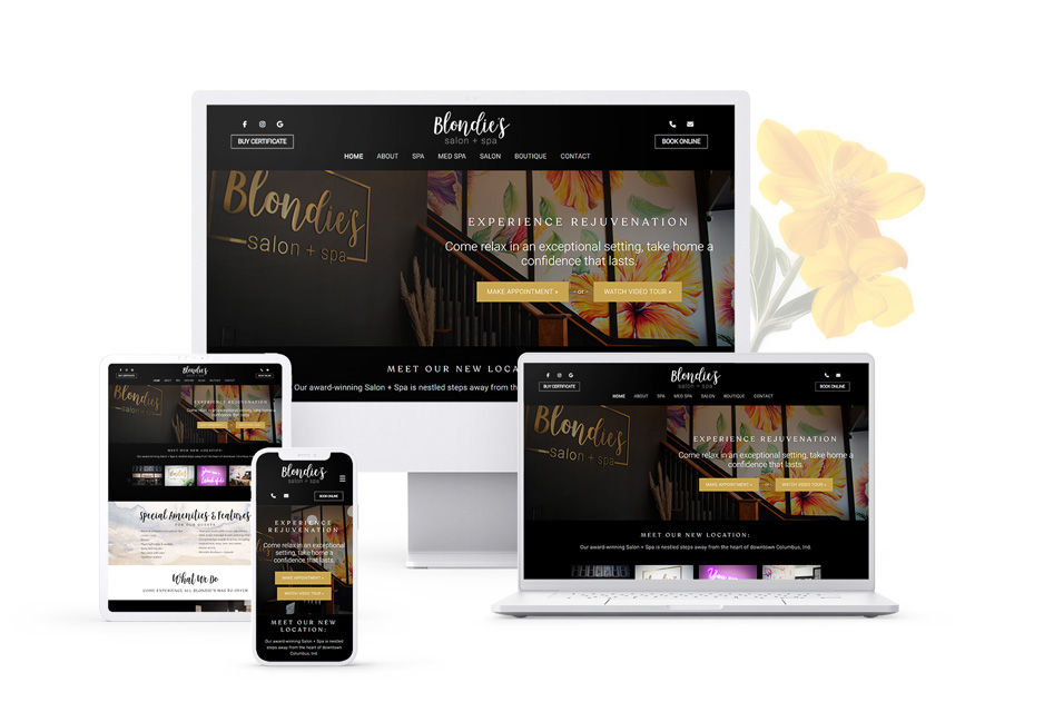 Blondies Website Design and Marketing WhiteBanner