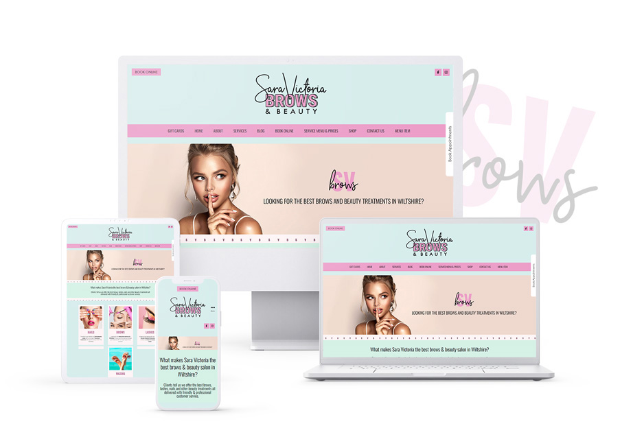 Sara Victoria Website Design and Marketing WhiteBanner