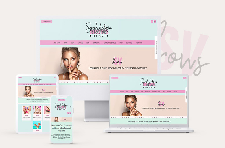 Sara Victoria WebsiteDesign and Marketing Banner
