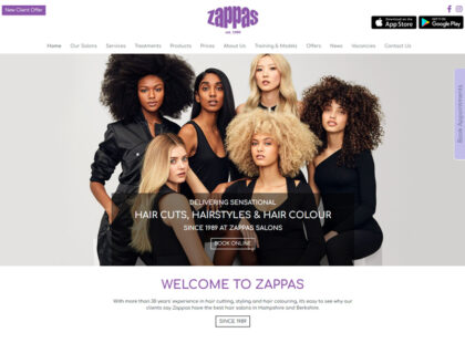 zappas salon website